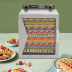 Commercial Food Dehydrator Machine, 800W Electric Dehydrator Machine with 12 Trays, Stainless Steel Dehydrater Biltong Maker for Herbs, Veggies, Fruits, Meat, Yogurt & Dog Treats