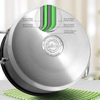 NutriChef 15-Quart Stainless Steel Stock Pot with Tempered Glass Lid - Induction Compatible Large Stockpot, Ideal for Stews & Soups, Dishwasher Safe - NCSP16