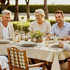 KINGSTONE Retro Rope-Pattern Silverware Set, 5-Piece Flatware Set Cutlery Set Forged with Handcrafted Texture Handles 18/10 Stainless Steel, Dishwasher Safe