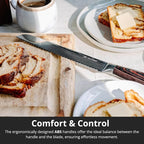 Yatoshi Professional Kitchen Knife Set, 15 Pieces, High Carbon Stainless Steel, Ergonomic Handle