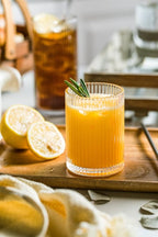 Drinking Glasses with Origami Style Set of 4 Glass Cups, 9oz Ribbed Glassware, Art Deco Drinking Glass, Elegant Ripple Vintage Glassware, Ideal for Cocktail, Whiskey, Soda, Juice