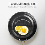 Gotham Steel 15 Pc Ceramic Cookware Set Nonstick, Ceramic Pots and Pans Set Non Stick with Steamer & Cooking Utensils, Non Toxic PFOA PFOS Free, Premium Stay Cool Handles, Oven & Dishwasher Safe