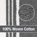 All-Clad Dual-Purpose Kitchen Towels: Highly Absorbent - 100% Cotton, 17"x30" Dish Towels for Cleaning & Drying Dishes & Glassware, 3-Pack, Pewter