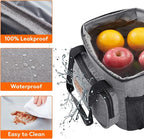 Lifewit Medium Lunch Bag Insulated Lunch Box Soft Cooler Cooling Tote for Adult Men Women, Gray 12-Can (9L)