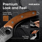 Chef Knife, Kitchen Japanese Steel Chefs Knife, Meat & Vegetables Cooking And Chopping Chef Knives, Cuchillos De Cocina - Perfect for Kitchen, BBQ 4.53 Inches Blade