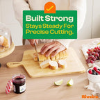 Riveira Two Tone Bamboo Wood Cutting Board – Gourmet Bamboo Grandeur: 17 x 13 Wooden Cutting Board – Wooden Cutting Boards For Kitchen Decorative – Innovative Juice Grooves Wooden Chopping Board