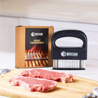Mountain Grillers Professional 48-Blade Meat Tenderizer Tool - Premium Stainless Steel, Ergonomic Non-Slip Handle, Dishwasher Safe, Ultimate Flavor Enhancement for Steak, Chicken, Pork & More