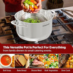 SUNHOUSE Cookware for Cooking (STOCK POT, 13 Quarts)