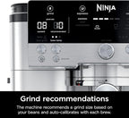 Ninja | Espresso Machine and Drip Coffee Maker| Luxe Café Premier Series | Integrated Coffee Grinder, Milk Frother, Assisted Tamper & Built-In Espresso Accessory Storage | Stainless Steel | ES601