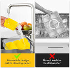 Divided Snack Serving Tray with Lid and Handle Travel Snackle Charcuterie Container Portable Storage Organizer for Candy, Fruits, Nuts, Snacks, Party, Picnic (1pack, Yellow)