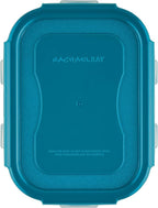 Rachael Ray Leak-Proof Stacking Container Food Storage Bin Set, 20-Piece, Clear with Teal Lids