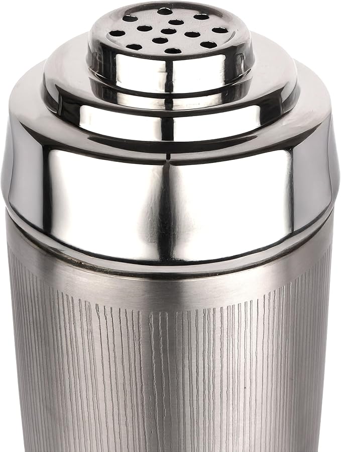Silver Stainless Steel Cocktail Shaker and Bar Equipment | Silver Cocktail Shaker 25 Ounce Capacity