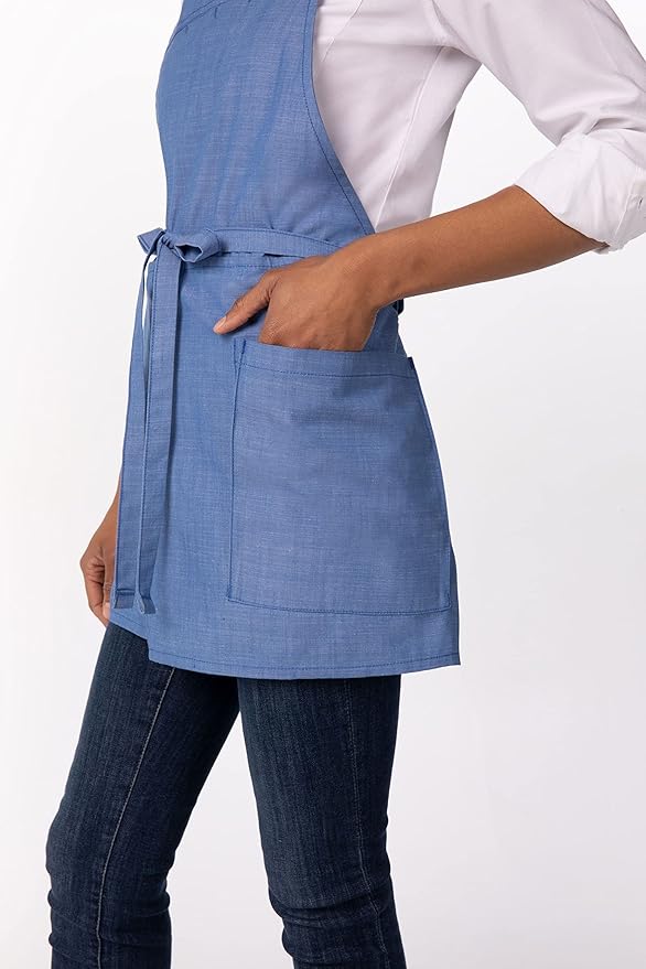 Chef Works Unisex Medford Short Bib Apron