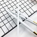 JASHII Flatware Serving Set 24 Piece, Stainless Steel Silverware Set, White Gold Cutlery, Modern Elegant Tableware for Party, Christmas, Dinner