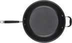 Anolon Advanced Home Hard Anodized Nonstick Frying Pan, 14.5 Inch – Large Skillet with Helper Handle, 14 Inch Nonstick Frying Pan, Durable Cookware - Onyx