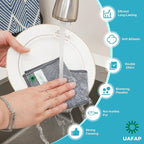 12Pcs New Upgrade 2-Layer Non Scratch Wire Dishcloth,Wire Dishwashing Rag,Reusable Quick-Dry Odor-Free Scrub Cloths for Dishes, Kitchen Cleaning Dish Rags for Cookware,Sinks, Dishes,Stove ﻿