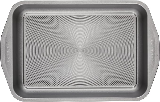 Circulon Total Nonstick Baking Pan With Lid / Nonstick Cake Pan With Lid, Rectangle - 9 Inch x 13 Inch, Gray