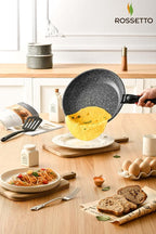 16pcs Aluminium Nonstick Pots and Pans Set from France with detachable Handle, Stackable, Ceramic RV Kitchen Cookware Sets Removable Handle, PFOA and PTFE Free, Oven Safe, Induction