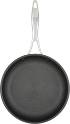 Circulon C1 Series Clad Stainless Steel with ScratchDefense Technology Cookware Nonstick Induction Frying Pans/Skillets with Lids, Metal Utensil Safe, 6 Piece Set - Polished Stainless Steel