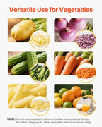 VEVOR Commercial French Fry Cutter, Stainless Steel Vegetable Fruit Chopper with 3 Replacement Blades 1/2-Inch 3/8-Inch 1/4-Inch, and a Juicing Blade, Manual Potato Slicer Dicer for Restaurants & Home