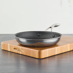 Circulon C1 Series Clad Stainless Steel with ScratchDefense Technology Cookware Nonstick Induction Frying Pan/Skillet, Metal Utensil Safe, 10 Inch Fry Pan - Polished Stainless Steel