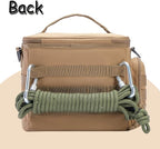 MOV COMPRA Tactical Lunch Bag for Men, Insulated Lunch Box Leakproof for Men Large Capacity with MOLLE Water Bottle Pouch Lunchbox for Adults for Work, Picnic（Yellow）