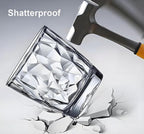 10 Oz Unbreakable Tritan Drinking Glasses Shatterproof Acrylic Glasses Drinkware BPA Free Hard Plastic Cups Reusable Kitchen Water Glasses Drinking Set of 8 (Clear)