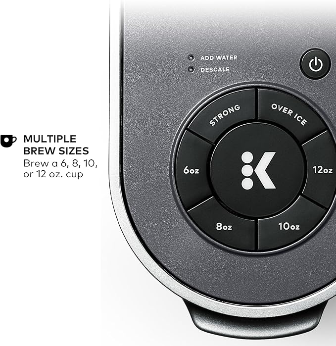 Keurig K-Supreme Single Serve K-Cup Pod Coffee Maker, MultiStream Technology, 4 Brew Sizes, 66oz Dual-Position Removable Reservoir, Gray