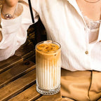 Highball Glasses Set of 6-15 oz Tall Glasses Drinking Set - Elegant Glassware Drinking Glasses for Water, Ice Coffee, Cocktail, Cold Beverage