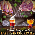 4 Pcs Bar Spoon Cocktail Mixing Spoon – 12'' Long Stainless Steel Cocktail Stirrers with Polished Surface, Easy to Clean – Great for Professional and Home Use, Practical Gift for Drink Mixing Lovers