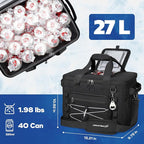 Maelstrom Soft Sided Cooler Bag, 30/40 Can Collapsible Insulated Ice Chest, Large Leakproof Camping & Travel Cooler for Kayaking & Beach