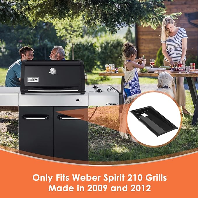 91353 Grease Tray for Weber Spirit 210 Series Grill, Drip Pan Tray for Weber Spirit 210 (2009 and 2012), Grease Tray for Weber Accessories, Replacement for Weber 91353 Grill Model