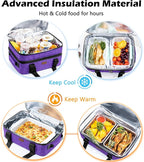 BAGSPRITE Expandable Insulated Casserole Carrier for Hot or Cold Food, Casserole Dish Carrying Case,Thermal Lasanga Lugger Tote for Pockluck, Parties, Picnic, Fits 9" x 13" Baking Dish,