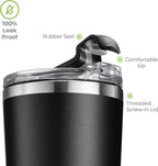 SIPX™ Triple-Insulated Tumblers - 22oz. Premium Modern Tumbler With Lid, insulated Cup Keeps Hot For 6 Hours, Stainless Steel Tumbler Made Of Sustainable Material, Coffee Travel Mug For Home & Office