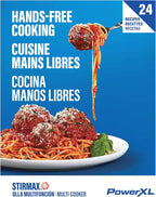 STIRMAX™ Midnight Blue 7.5 Quart Digital Multi-Cooker with Automatic Paddle to Stir and Shred, 9 in 1 programmable presets to Sauté, Sear, and Brown Food Before Simmering