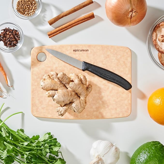 Epicurean Kitchen Series Cutting Board, 8-Inch × 6-Inch, Natural