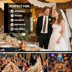 SUT 6-Pack Black Serving Trays for Entertaining-16 x 11" Serving Platters for Snacks, Fruit, Cookies Reusable Plastic Trays for Serving Food and Party Organization in Kitchen & Halloween Parties