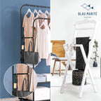 6-Pack Metal S Hooks for Hanging – Heavy-Duty S-Shaped Hook with Safety Buckle – Fits Bars up to 1.2 in – Anti-Drop S-Hooks for Closet, Wardrobes & Storage – Golden (Large)