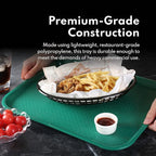 New Star Foodservice Fast Food Tray, Set of 12 (Orange, 12 by 16-Inch)