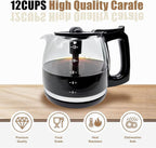 Generic 12-Cup Replacement Glass Carafe Pot Compatible with Hamilton Beach Coffee Maker Flexbrew, Clear