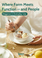 Sweese Porcelain Bowls Set - 6 Pack, 5 Inch, 10 oz for Desserts, Soup, Rice, Microwave Dishwasher Safe, White