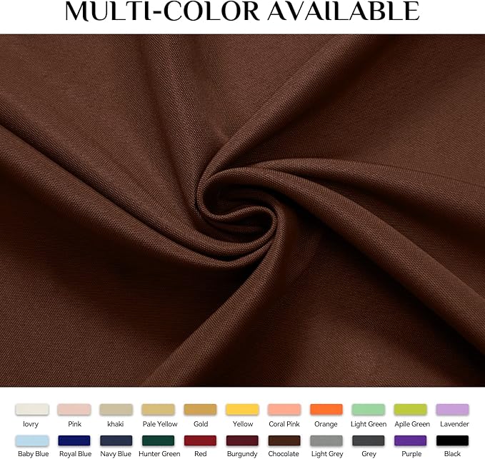 Softalker Rectangle Tablecloth, Waterproof & Stain Resistant Table Cloths Wrinkle Free Fabric Washable 210GSM Polyester Table Cover for Dining/Party/Outdoor - 60 x 84 inch,Chocolate