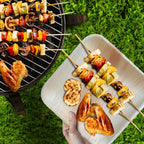 Raj Palm Leaf Plates Bulk [50-Pack] 10" Square Plates (5 CASES - 250 PACK) like Bamboo plates Disposable, Strong, Decorative Compostable Tableware for weddings, Lunch, Dinner, Birthday, Camping