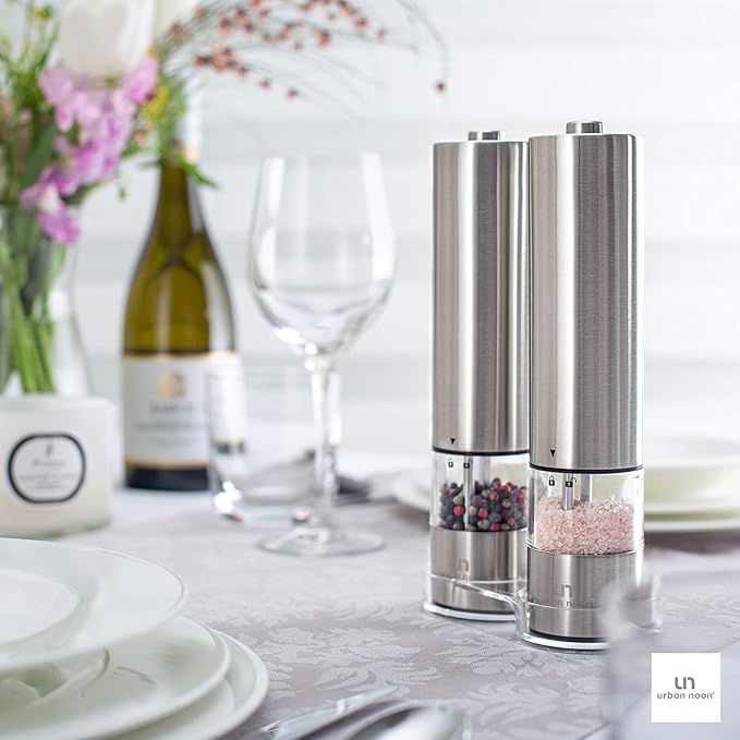 Salt and Pepper Mill Tray - Acrylic Transparent Mill Rest by urban noon - Grinders up to 2.2 inches in diameter