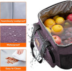 Lifewit Large Lunch Bag Insulated Lunch Box Soft Cooler Cooling Tote for Adult Men Women, Purple 24-Can (15L)