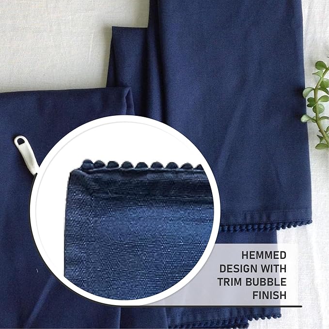 Kitchen Towels Dish Towels for Kitchen Tea Towels for Kitchen Bar Towels for Cloth Towels dishcloths - Solid 18"x28" Pack of 6 (Dark Navy, Pack of 6)