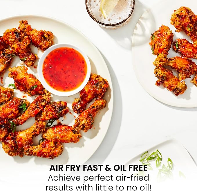 Chefman TurboFry 2-Quart Air Fryer, Dishwasher Safe Basket & Tray, Use Little to No Oil For Healthy Food, 60 Minute Timer, Fry Healthier Meals Fast, Heat And Power Indicator Light, Temp Control, Mint