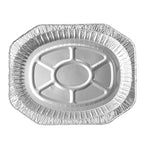 Restaurantware Foil Lux 17.6 x 14 x 3.1 Inch Oval Roasting Pans, 50 Oven-Ready Foil Pans - Freezable, Heavy-Duty, Aluminum Foil Disposable Baking Pans, For Cooking Turkey, Chicken, And More