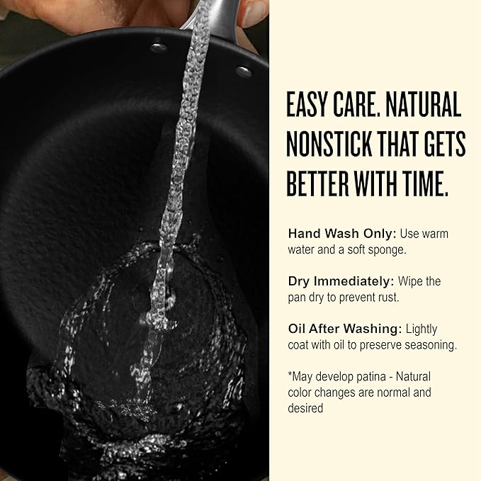 Alva Black Angus 9.5 & 11” Carbon Steel Frying Pan Set – Naturally Nonstick, PFAS-Free & Toxin-Free, Oven & Induction Safe, Chef-Grade Heat Control, Built to Last a Lifetime, Designed in Belgium