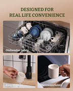 famiware Star Espresso Cups and Saucers Set of 4, [ Mini ] 3 oz Ceramic Small Coffee Mug with Handle, Ribbed Stoneware Demitasse Cup for Tea, Latte - Microwave & Dishwasher Safe - Matte White